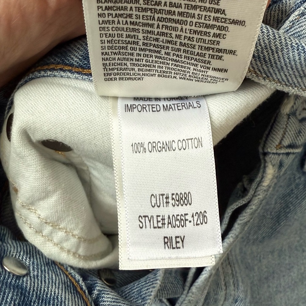 Agolde Womens Riley High Rise Straight Crop - Picture 3 of 4